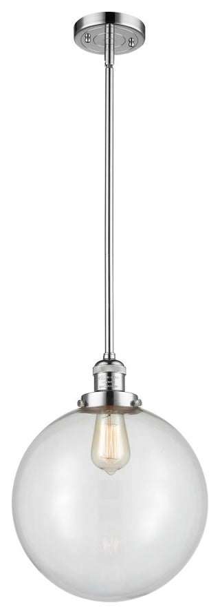 Beacon Mini Pendant, Polished Chrome, Clear