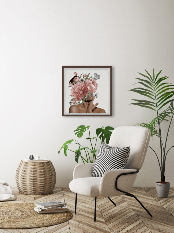 "Know Your Worth" Framed Painting Print, 32x32