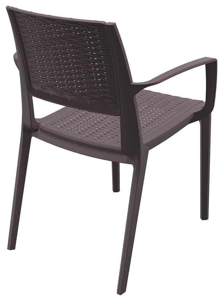 Compamia Capri Outdoor Dining Armchairs, Set of 2, Brown