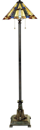 Inglenook 2-Light Floor Lamp, Valiant Bronze