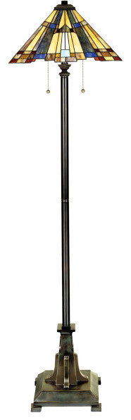 Inglenook 2-Light Floor Lamp, Valiant Bronze