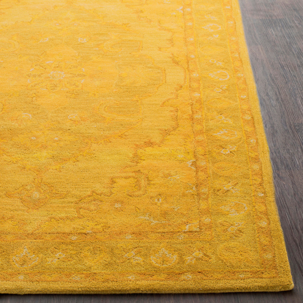 Surya Middleton AWHR-2059 Traditional Area Rug, Mustard, 3' x 5' Rectangle