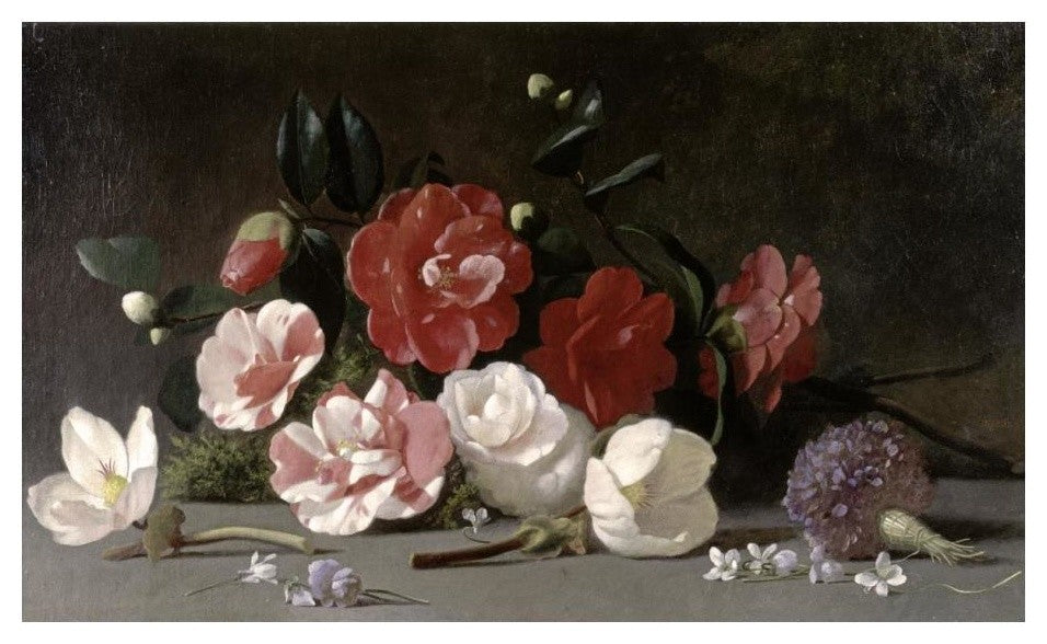 "Floral Still Life" Digital Paper Print by Jean-Baptiste Robie, 24"x15"