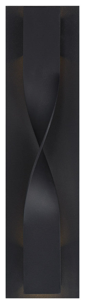 Twist LED Outdoor Wall-Light 3000K, Black