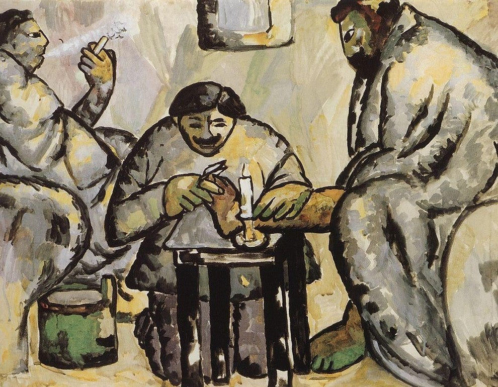 Kazimir Malevich Pedicurist in the Baths - 21" x 28" Premium Canvas Print