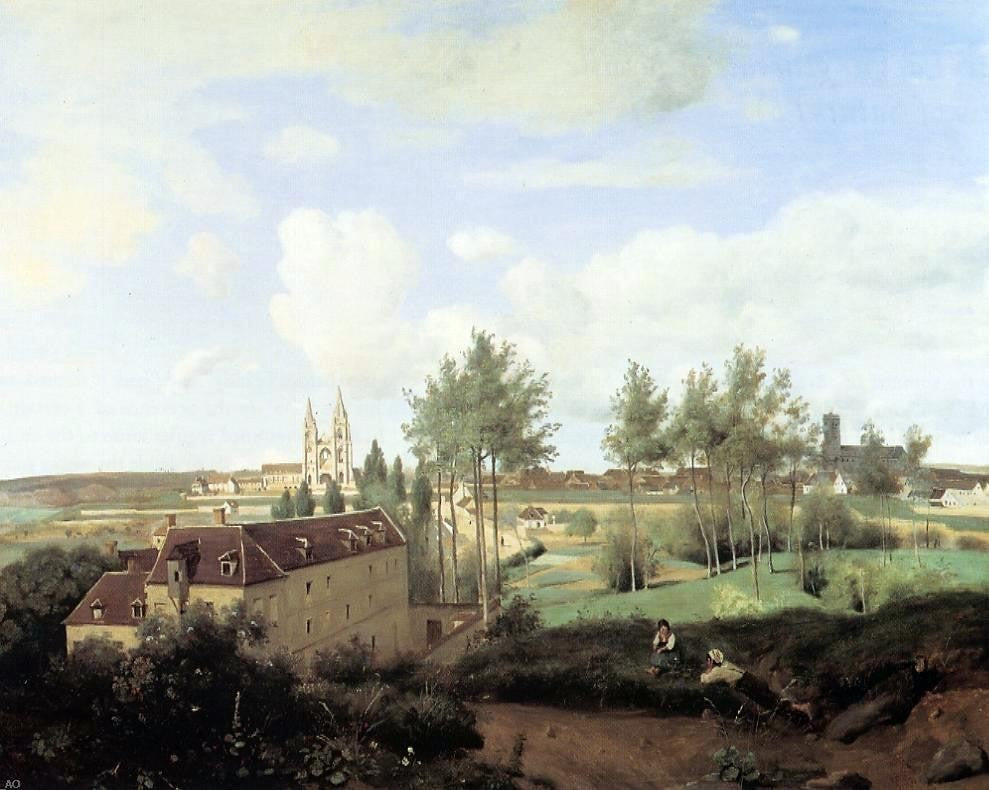 Jean-Baptiste-Camille Corot Soissons Seen from Mr. Henry's Factory Wall Decal
