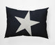 14x20" Big Star Nautical Decorative Indoor Pillow, Shark Blue and White