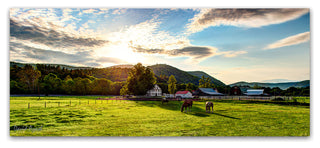 'Serene Sunset - Vermont' Canvas Art by David Ayash