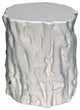 Damono Stool/Side Table, White Fiber Cement