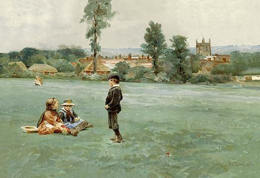 At Henley-In-Arden - Gallery Wrapped Canvas Art 28" x 42"