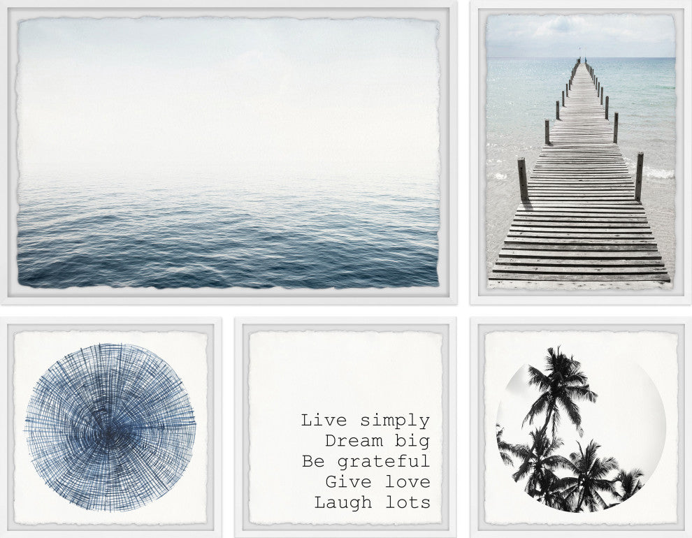 Dream Big and Be Grateful Pentaptych, 5-Piece Set
