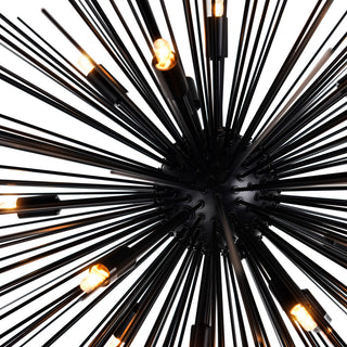Savannah 14 Light Chandelier With Black Finish