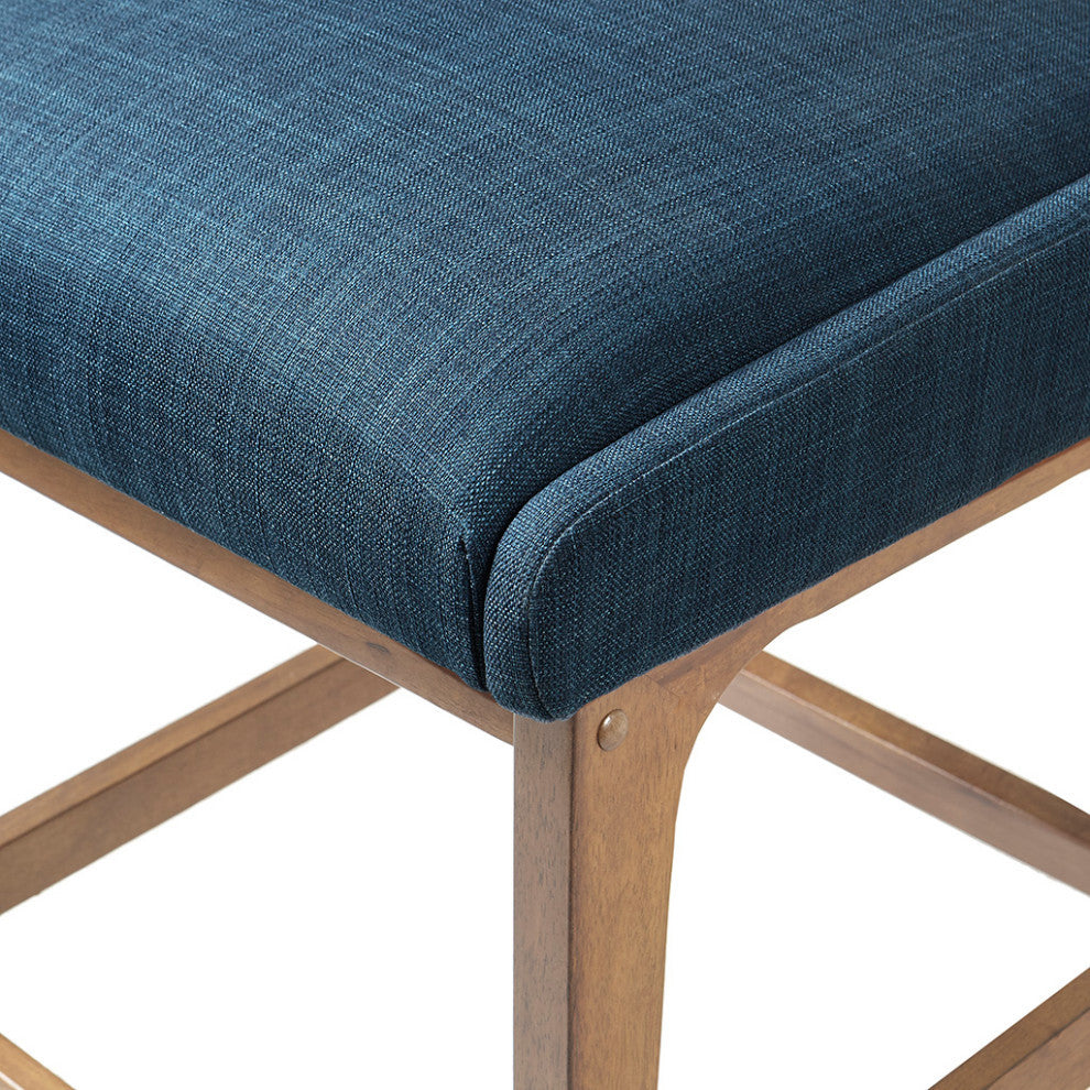 INK+IVY Mid-Century Modern Counter Stool Barstools, Navy Blue
