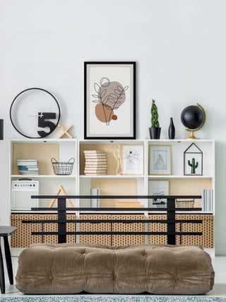 "Boulder Plants" Framed Painting Print, 8x12