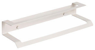 Slim Medium Double Towel Bar, Bathroom Towel Rack Several Colors, Matte White