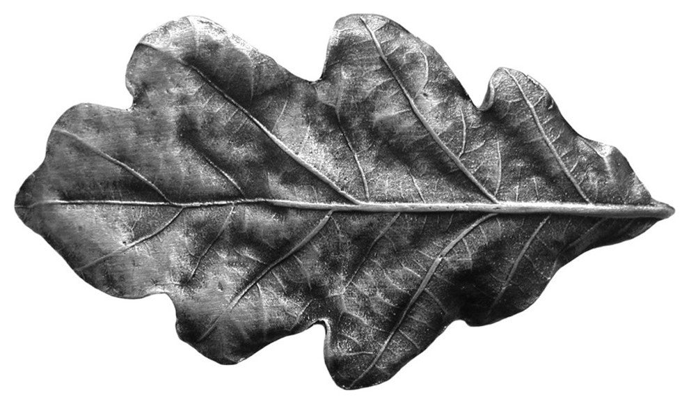 Oak Leaf Knobs, Antique-Style Pewter