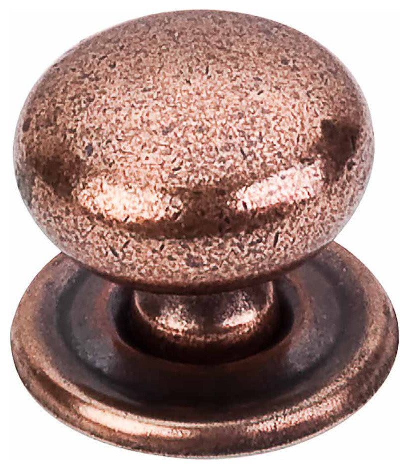 Victoria Knob with Backplate - Old English Copper, TKM26