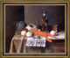 William Michael Harnett Still Life with Le Figaro Framed Canvas Print, 16"x20"