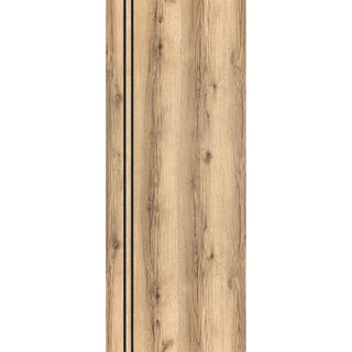 Slab Barn Door Panel 32 x 84 | Planum 0016 Oak with  | Sturdy Finished