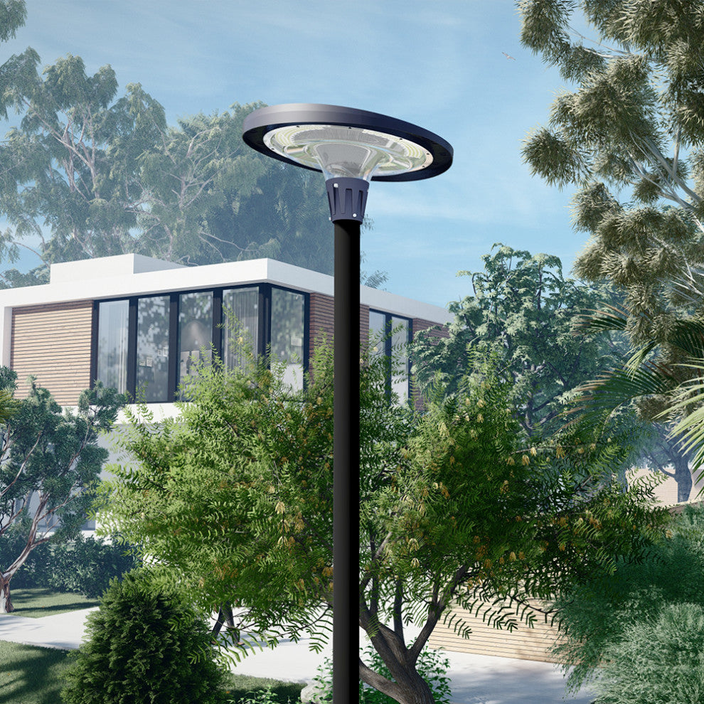 Solar Powered RGB LED UFO-Round Light APP/Remote Control for Outdoor, 15w