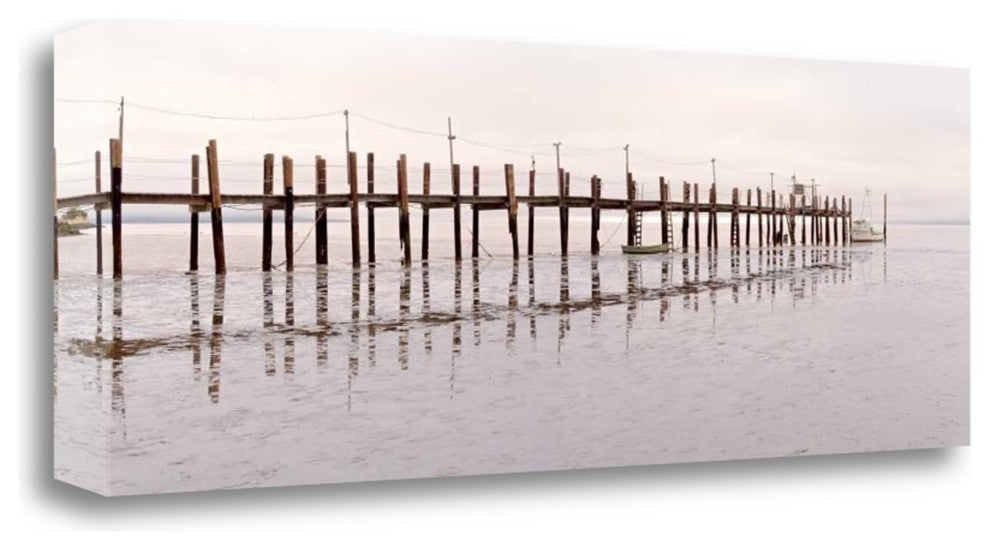 "Vintage Pier At Fishing VIllage" By Alan Blaustein, Gallery Wrap Canvas