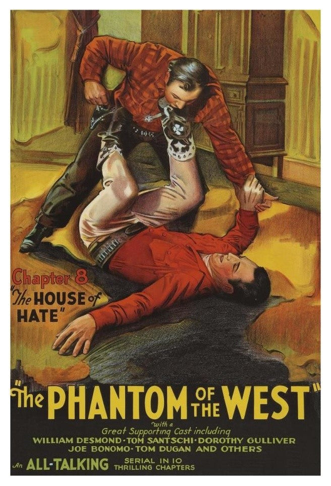 "Vintage Westerns: Phantom of the West -  House of hate" Print, 18"x26"