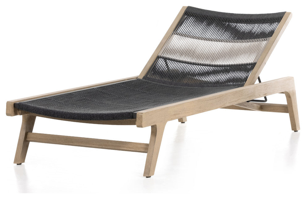 Julian Outdoor Chaise Lounge-Brown