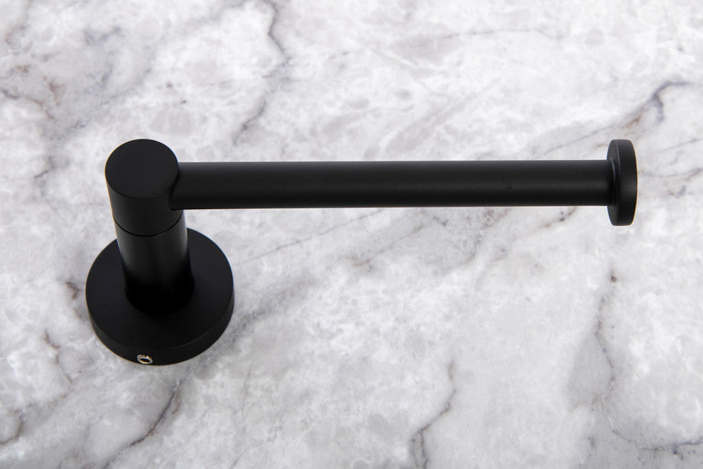 Italia Florence Series Matte Black Toilet Paper Holder