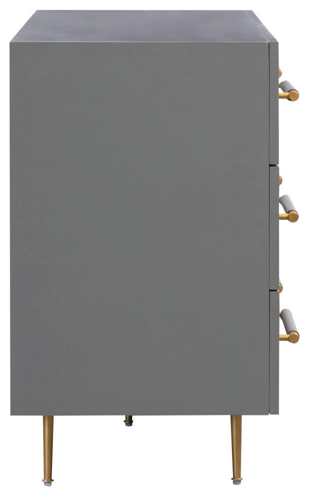 Trident 6 Drawer Dresser, Gray