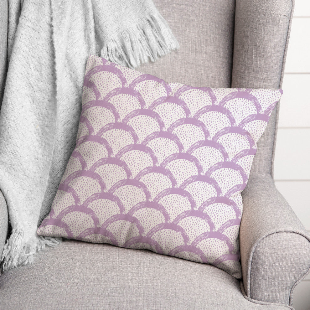 Purple Scallops 20x20 Indoor/Outdoor Pillow