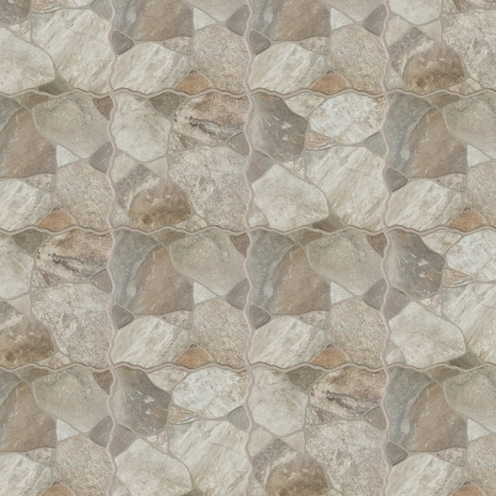 Canet Porcelain Floor and Wall Tile Sample, Beige