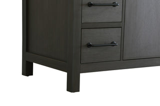 Home Living 48" Single Bathroom Vanity, Mocha Brown With Backsplash