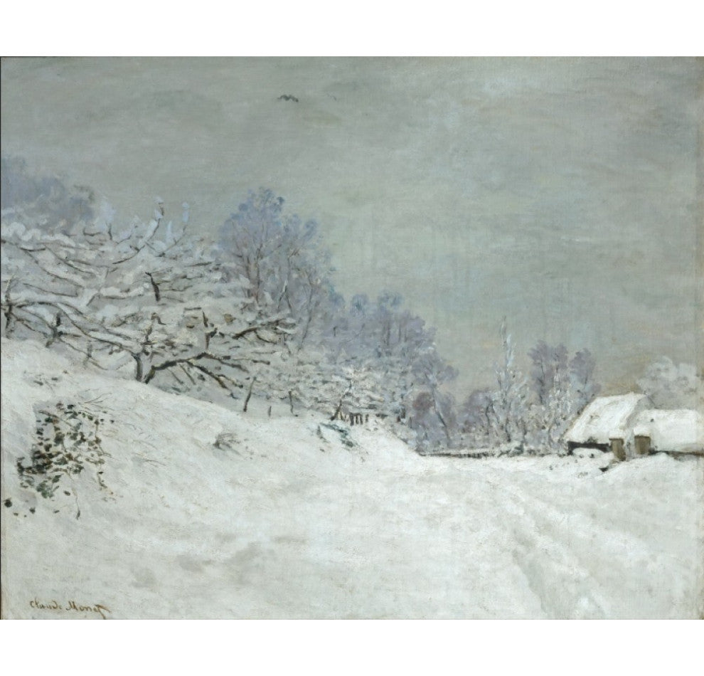 The Road in front of Saint-Simeon Farm in Winter by Claude Monet, 24'' x 20''