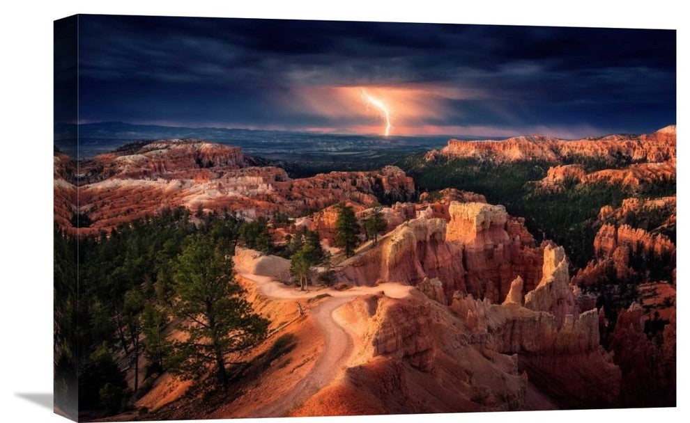 "Lightning Over Bryce Canyon" Canvas by Stefan Mitterwallner, 22x15"