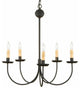 Wrought Iron Colonial Chandelier