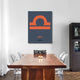 "Libra Zodiac Sign Orange" Fine Art Print