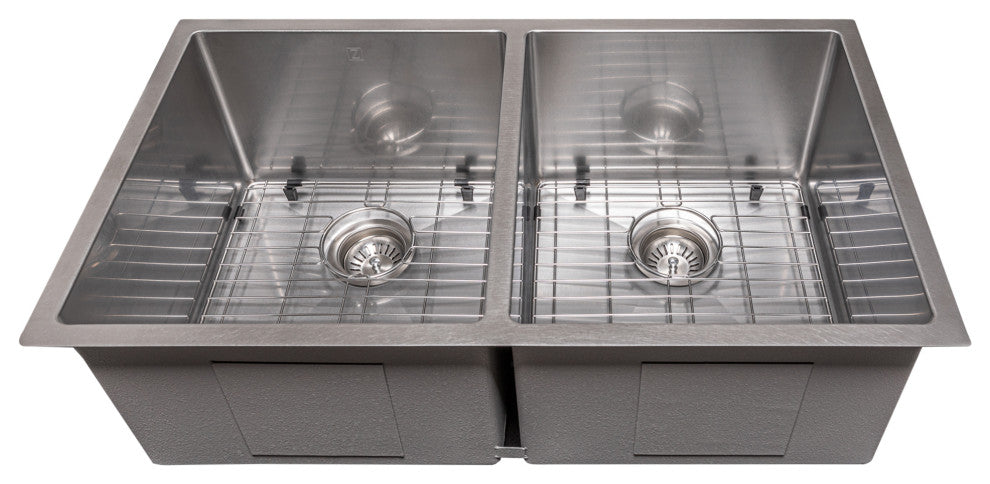 33" Anton Undermount Kitchen Sink  Fingerprint Resistant Stainless Steel