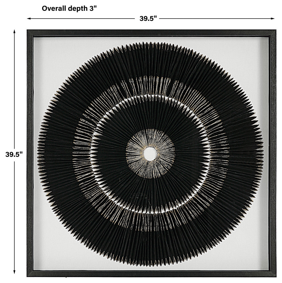 Uttermost Sandara Black And Gold Shadow Box