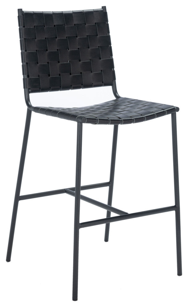 Safavieh Olenna Woven Counter Stool, Black