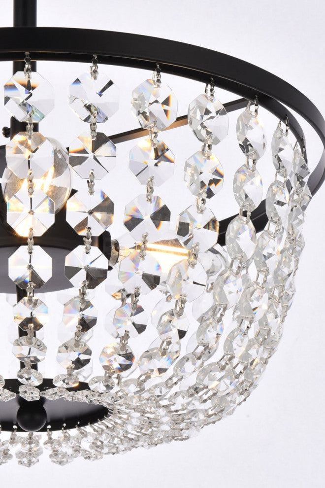 Georgina 13" Pendant, Black
