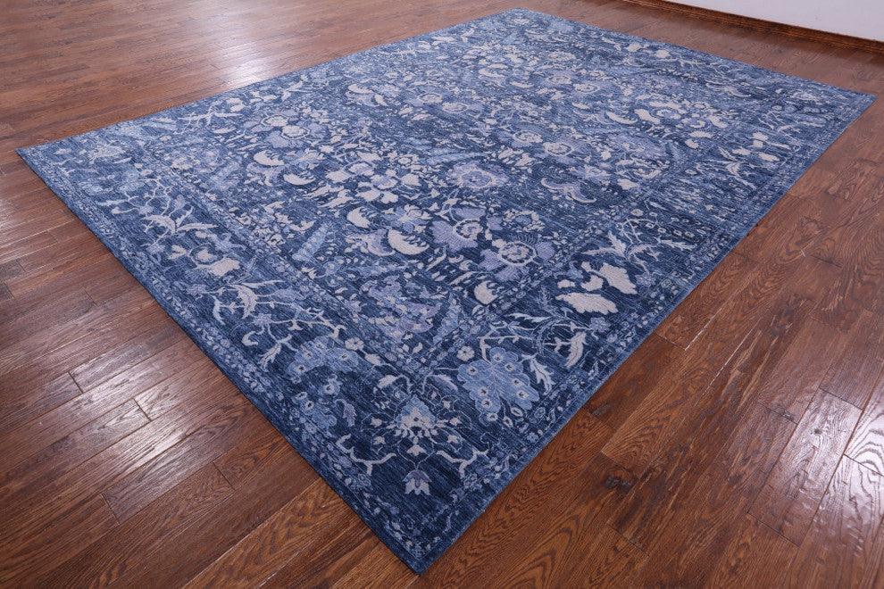 Modern Hand-Knotted Wool Rug 10' 0" X 14' 0" Q11896