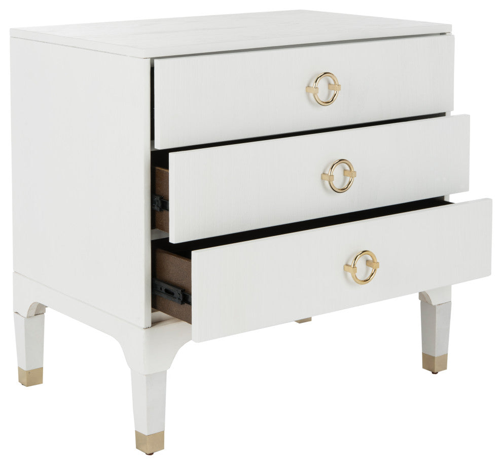 Safavieh Lorna Night Stand, White