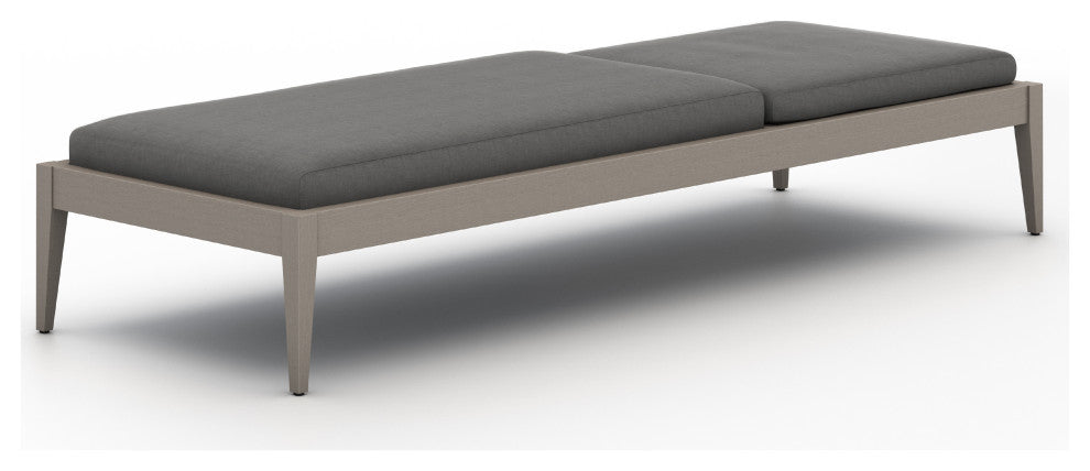 Sherwood Outdoor Chaise Lounge-Gry/Chrcl