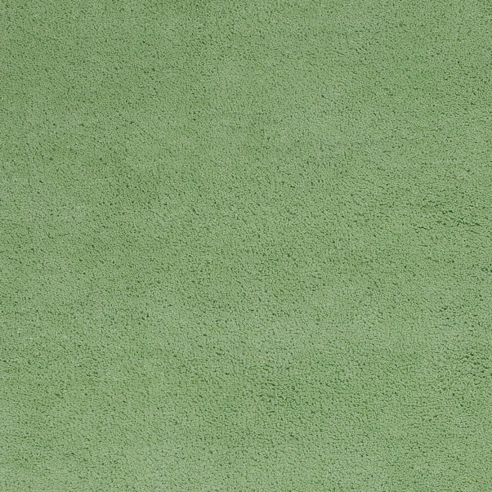 KAS Bliss 1578 Spearmint Green Shag Area Rug, 9' x 13'
