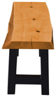 Live Edge Locust Ridgemont Bench, Natural Stain, 3 Foot