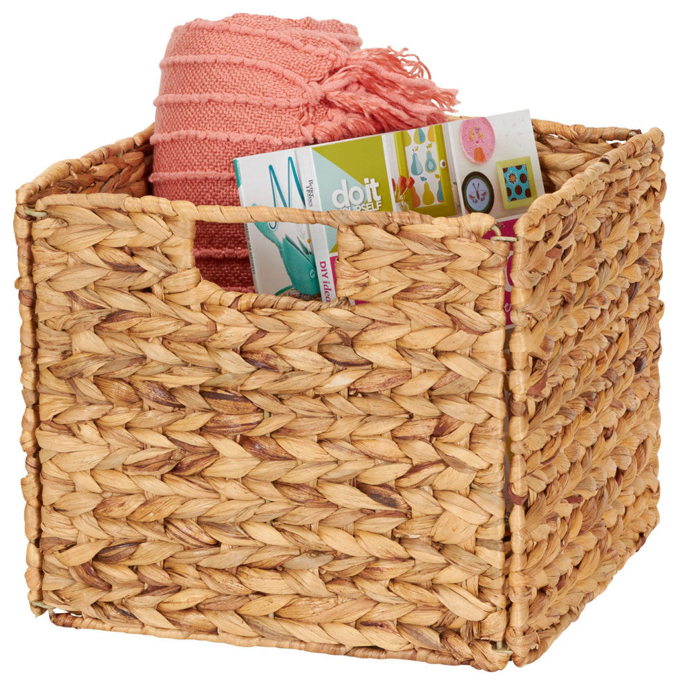 Foldable Wicker Storage Bin
