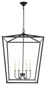 Maddox 6 Light Chandelier in Black