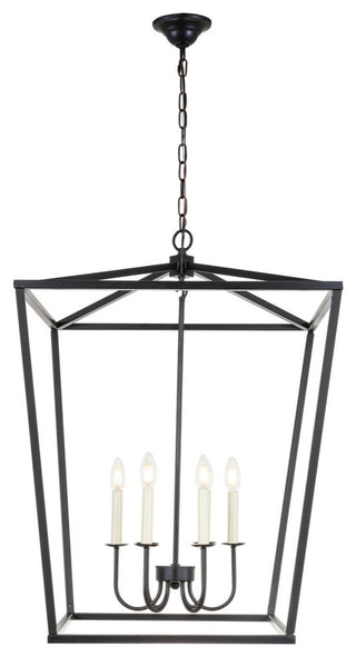 Maddox 6 Light Chandelier in Black