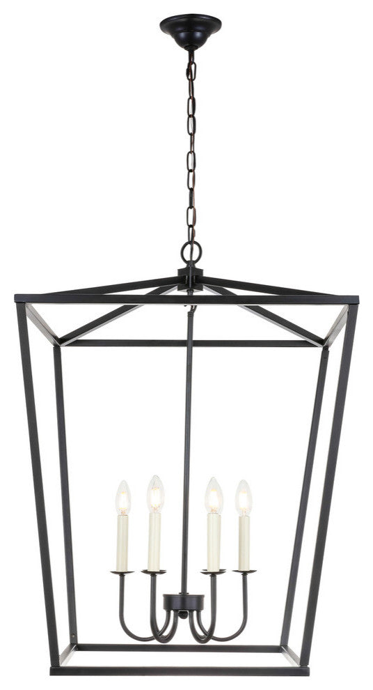 Maddox 6 Light Chandelier in Black