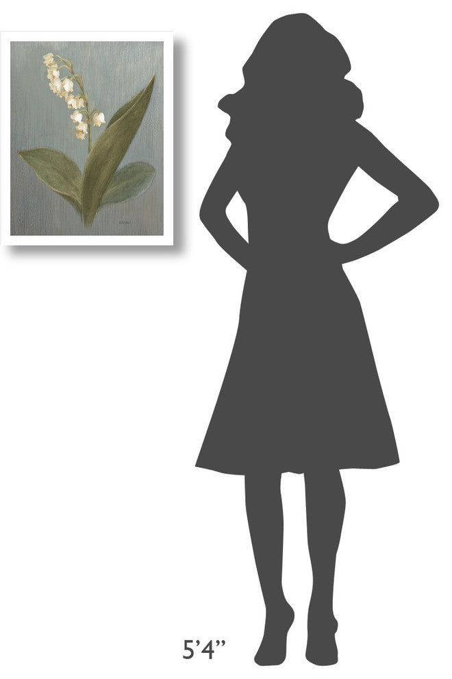 "May Lily of the Valley Green" Digital Paper Print by Danhui Nai, 18"x22"